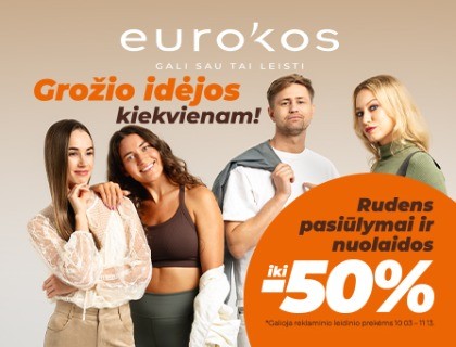 EUROKOS RUDENS PASIŪLYMAI ir nuolaidos iki -50%!