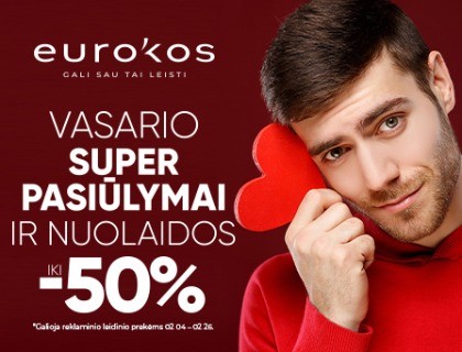 VASARIO SUPER PASIŪLYMAI ir nuolaidos iki -50%!