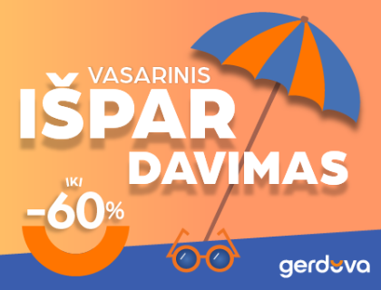 Vasarinis IŠPARDAVIMAS net iki - 60%