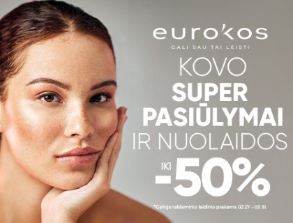 KOVO SUPER PASIŪLYMAI ir nuolaidos iki -50%!