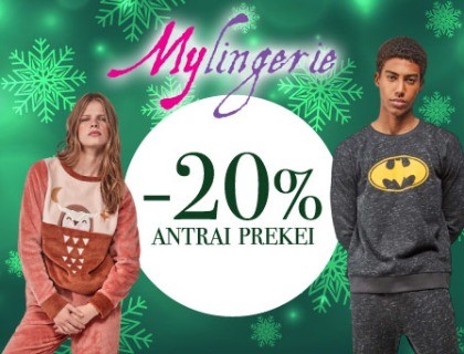 Antrai prekei  -20% nuolaida!